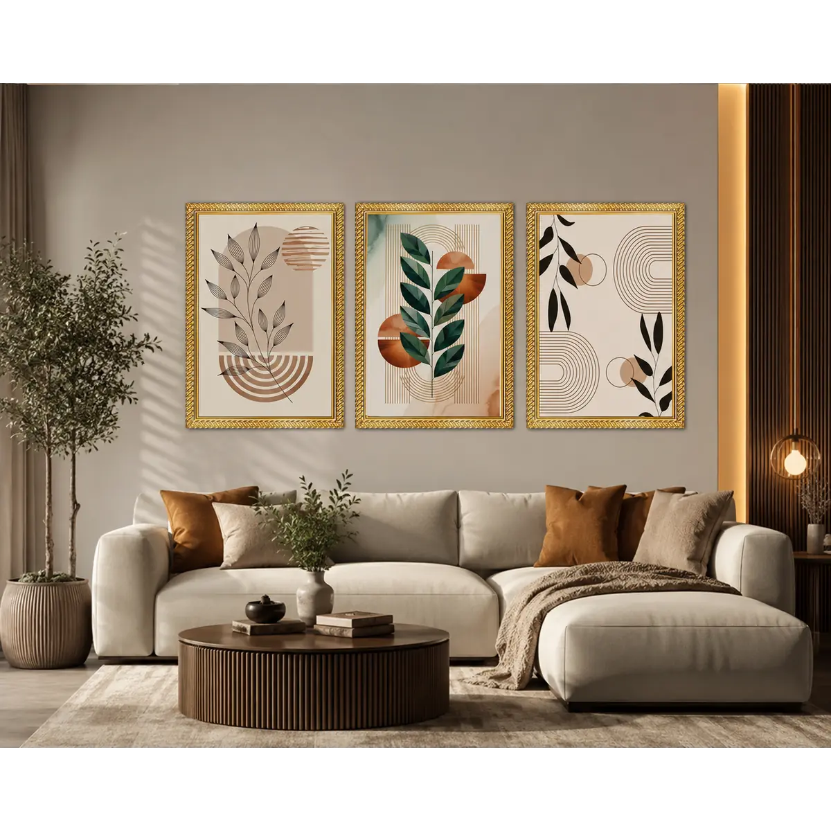 MyFramory artwork styled in a quiet corner of a home