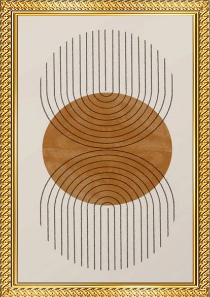 modern geometric botanical wall art frame set of 3 – premium a4 wooden glass frames