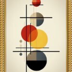 premium a4 modern abstract wall art frame set of 3 – contemporary geometric, landscape & botanical decor