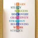 growth mindset office wall art set – premium a4 motivational frame trio for workplace & study room
