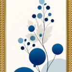 modern botanical & geometric wall art set of 3 – premium a4 framed wall decor | myframory
