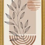 myframory modern botanical abstract wall art frame set of 3 1