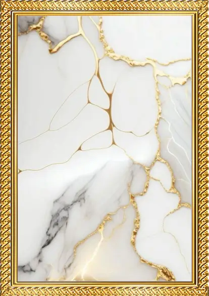 myframory modern botanical & marble wall art set of 3 premium a4 frame (2)